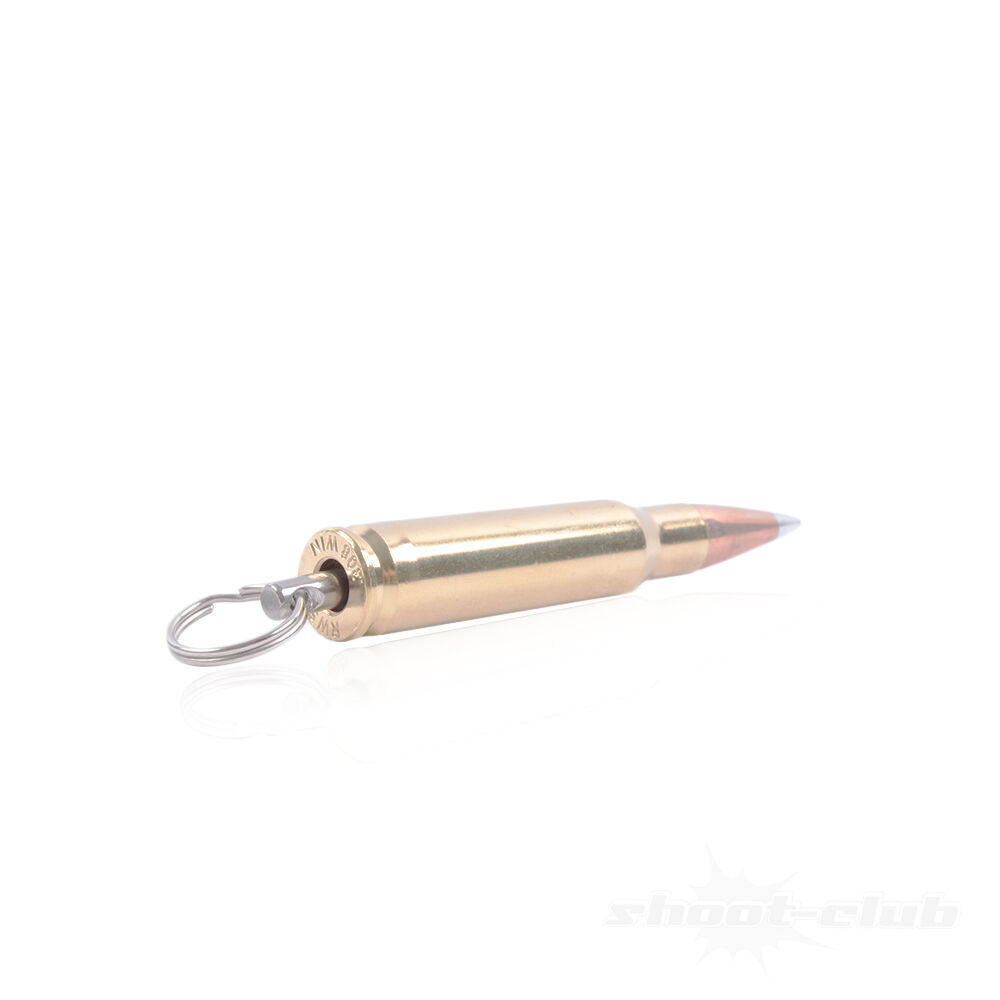 Copper & Brass Schlüsselanhänger .308Win / 7,62x51NATO Silver Tip Bild 2