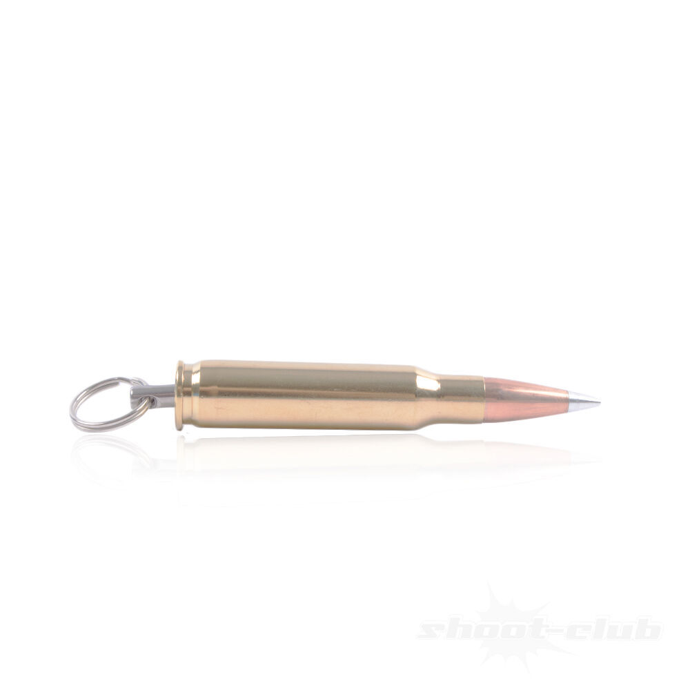 Copper & Brass Schlüsselanhänger .308Win / 7,62x51NATO Silver Tip Bild 3