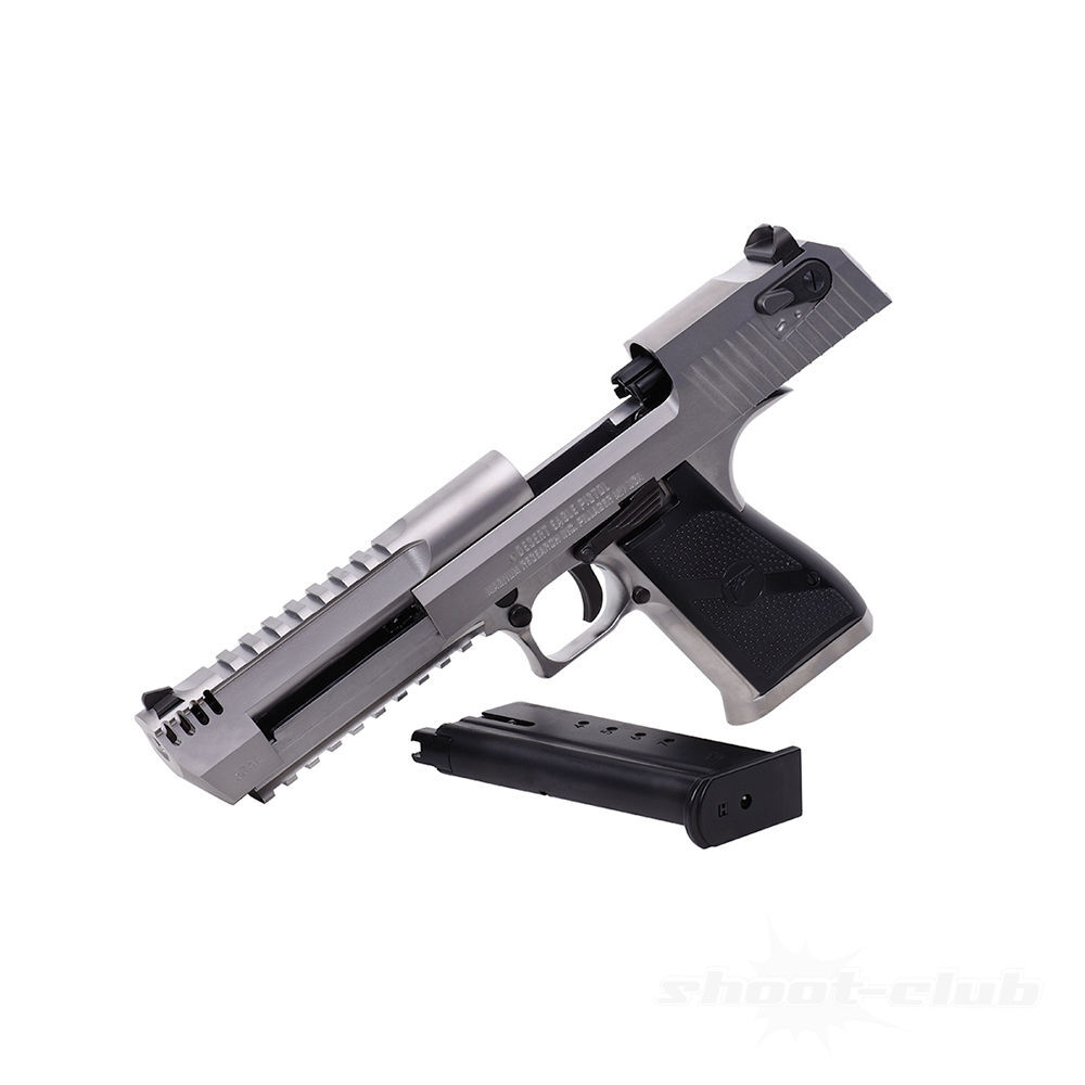 Cybergun Airsoftpistole Desert Eagle .50AE L6 GBB 6mm BB - Silber Bild 5