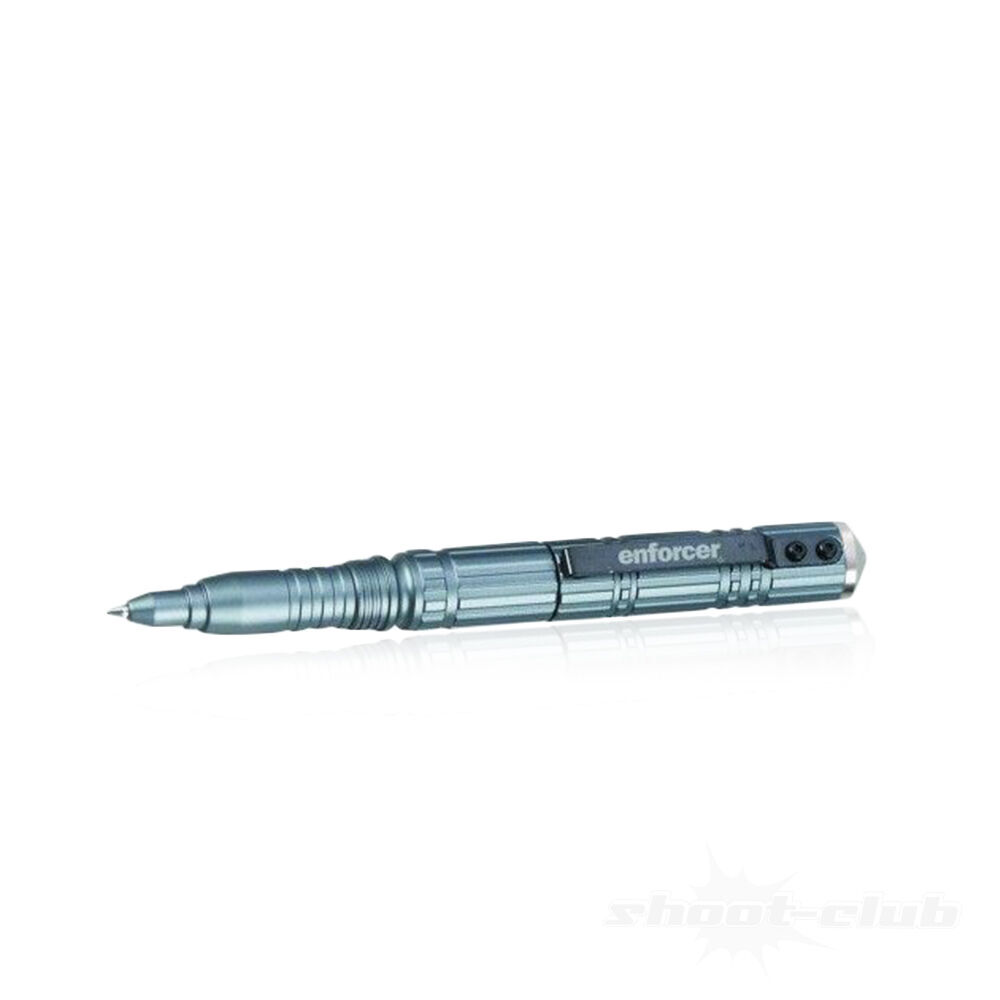 Enforcer Tactical Pen mit Federdruck Glasbrecher - Farbe: Grey Bild 2