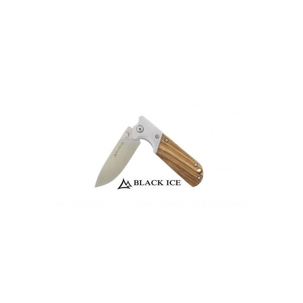 Black Ice Components Einhandmesser Klappmesser mit Holzgriffschalen Bild 3