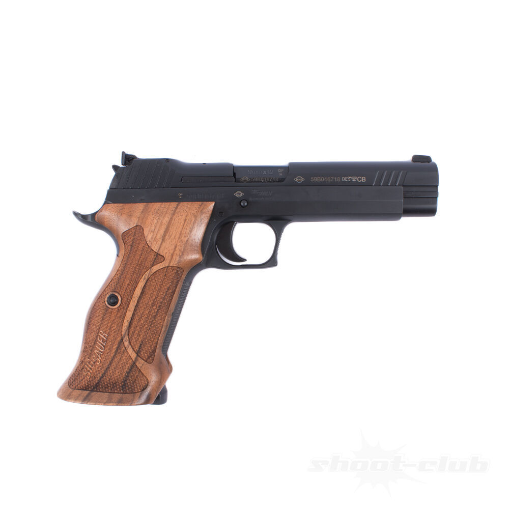 Sig Sauer P210 Target Pistole Kaliber .9mm Luger - Walnuss Griffschalen Bild 2