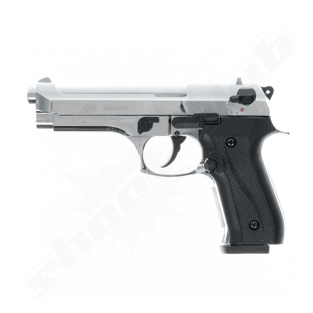 Firat Magnum vernickelt Schreckschusspistole 9mm P.A.K. im Platzpatronen-Set Bild 4
