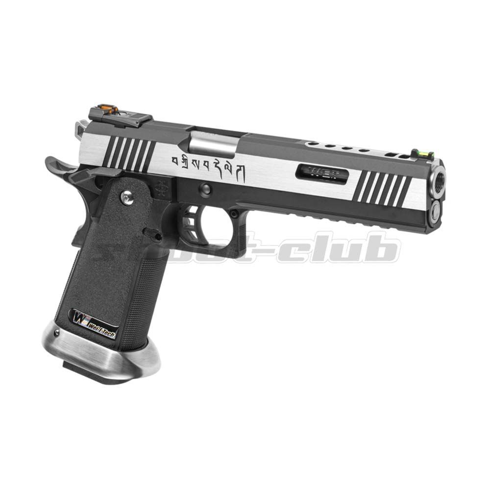 WE Airsoft Pistole Hi-Capa 6 Force A Silver Barrel Full Metal GBB 6mm BB 31 Schuss Bild 2