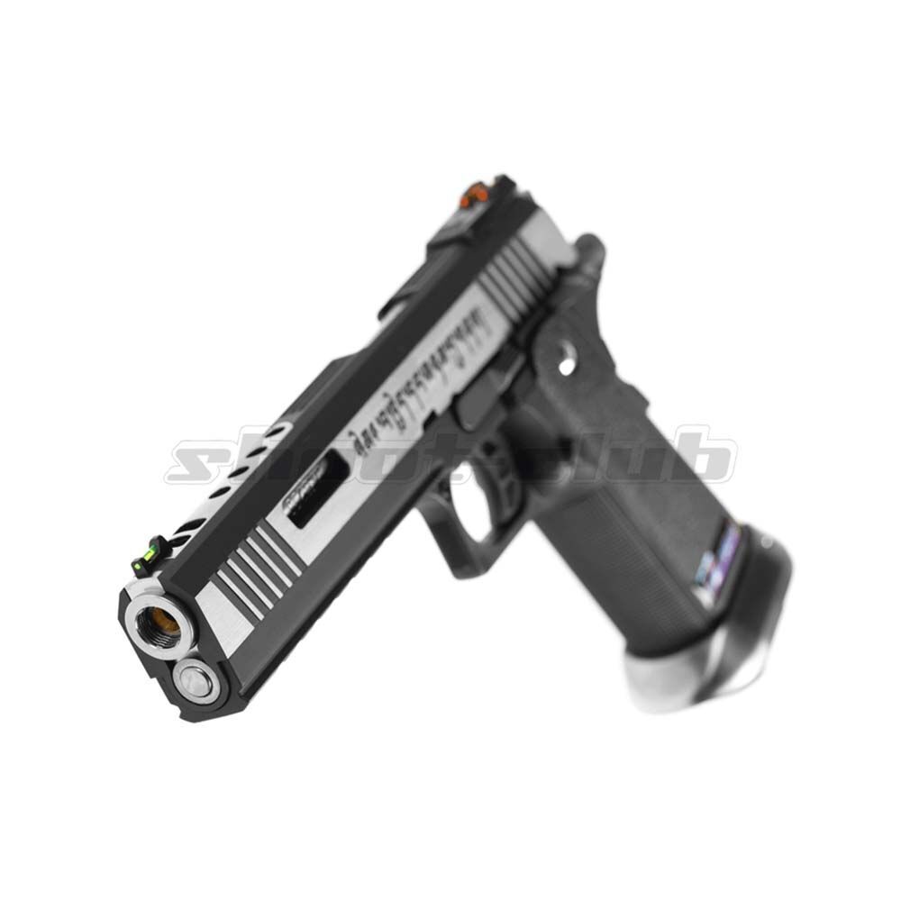 WE Airsoft Pistole Hi-Capa 6 Force A Silver Barrel Full Metal GBB 6mm BB 31 Schuss Bild 4