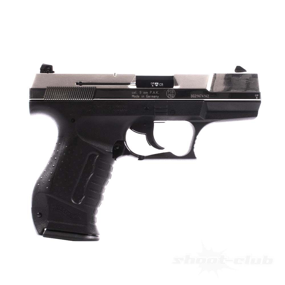 Walther P99 Schreckschusspistole Stahlverschluss Nickel-Finish 9mm PAK Bild 2