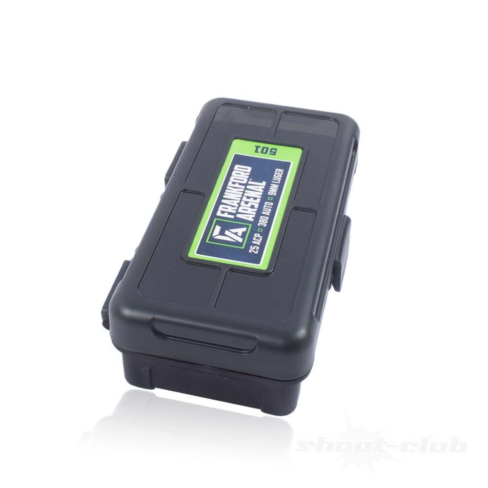 Frankford Arsenal Munitionsbox fr 50 Patronen 9mmLuger, .25ACP, .32ACP, .380ACP Bild 2