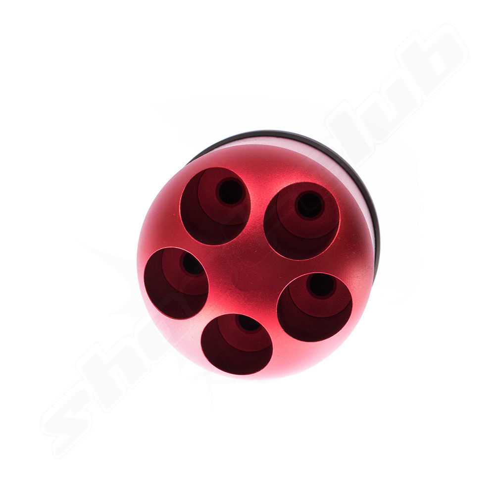 Umarex Pyro Launcher Abschussbecher 5-fach rot, 5 Adapter I,K,C,M,L Bild 2