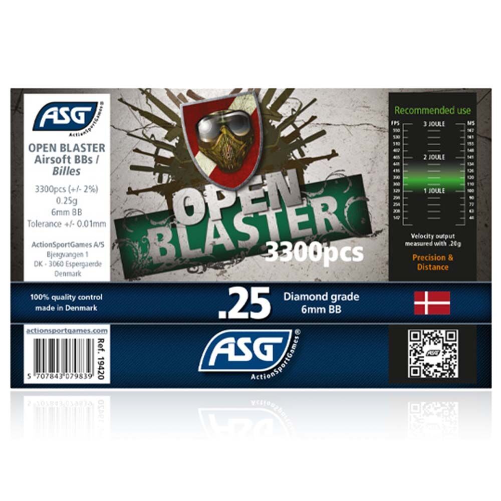 ASG Open Blaster Airsoft BIO BB 6mm 0,25 g 3300 Stk Bild 3
