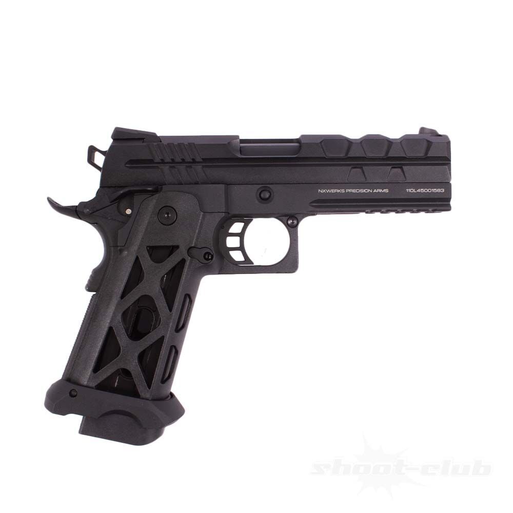 NX1911 Shadow Co2 Pistole mit Blow Back .4,5mm Schwarz Bild 2