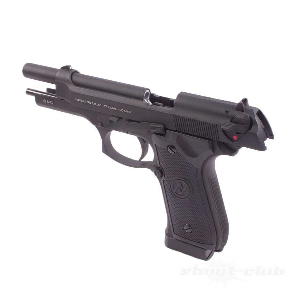 NX92 Premium Classic Co2 Pistole mit Blow Back .4,5mm Schwarz Bild 3
