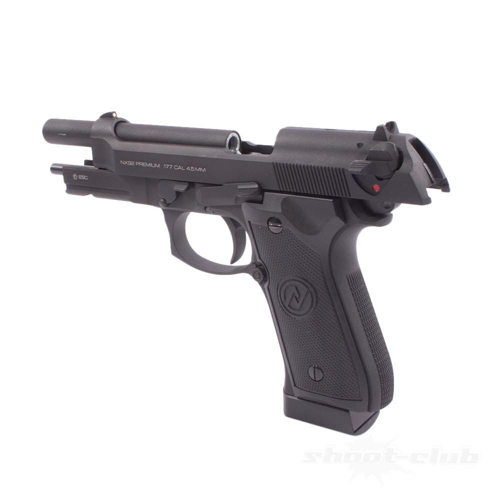 NX92 Premium Commando Co2 Pistole mit Blow Back .4,5mm Schwarz Bild 3