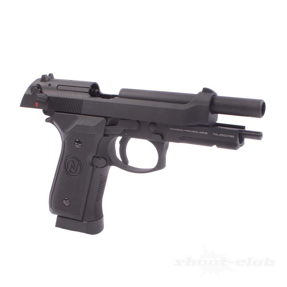 NX92 Premium Commando Co2 Pistole mit Blow Back .4,5mm Schwarz Bild 4