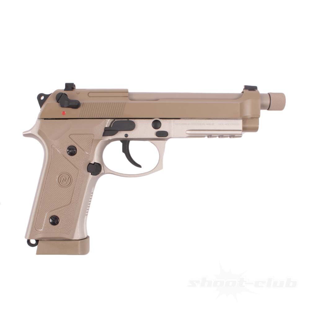 NX 92 Elite Tactical Co2 Pistole Blowback SD-Gewinde 4,5mm BB Dessert Bild 2