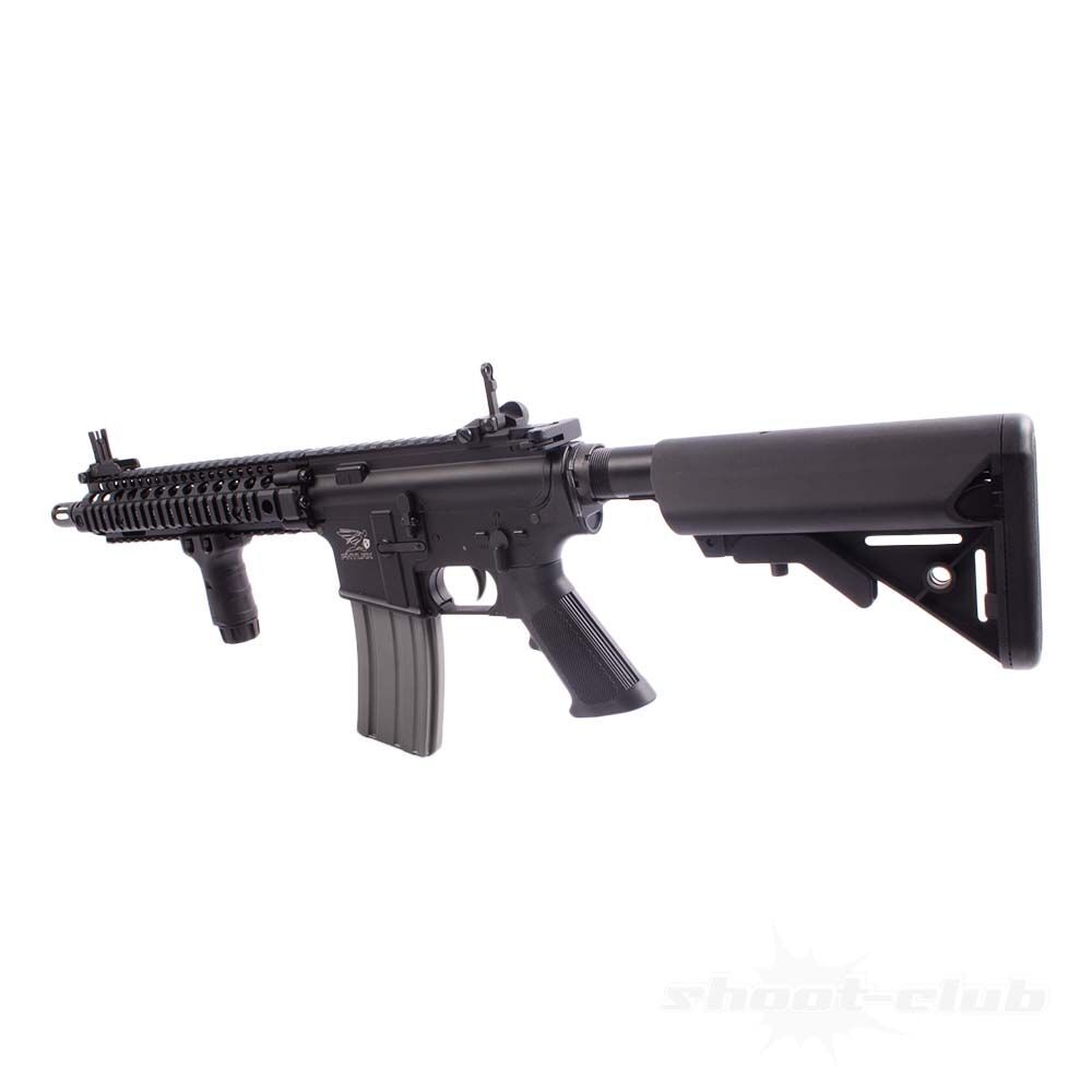 Phylax MK18 UPGRADE Version S-AEG Waffe Daniel Defense .6mm BB Schwarz Bild 3