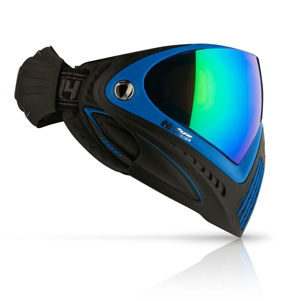 Dye i4 PRO Paintballmaske mit Thermalglas Farbe SEATEC own Schwarz Blau Bild 2