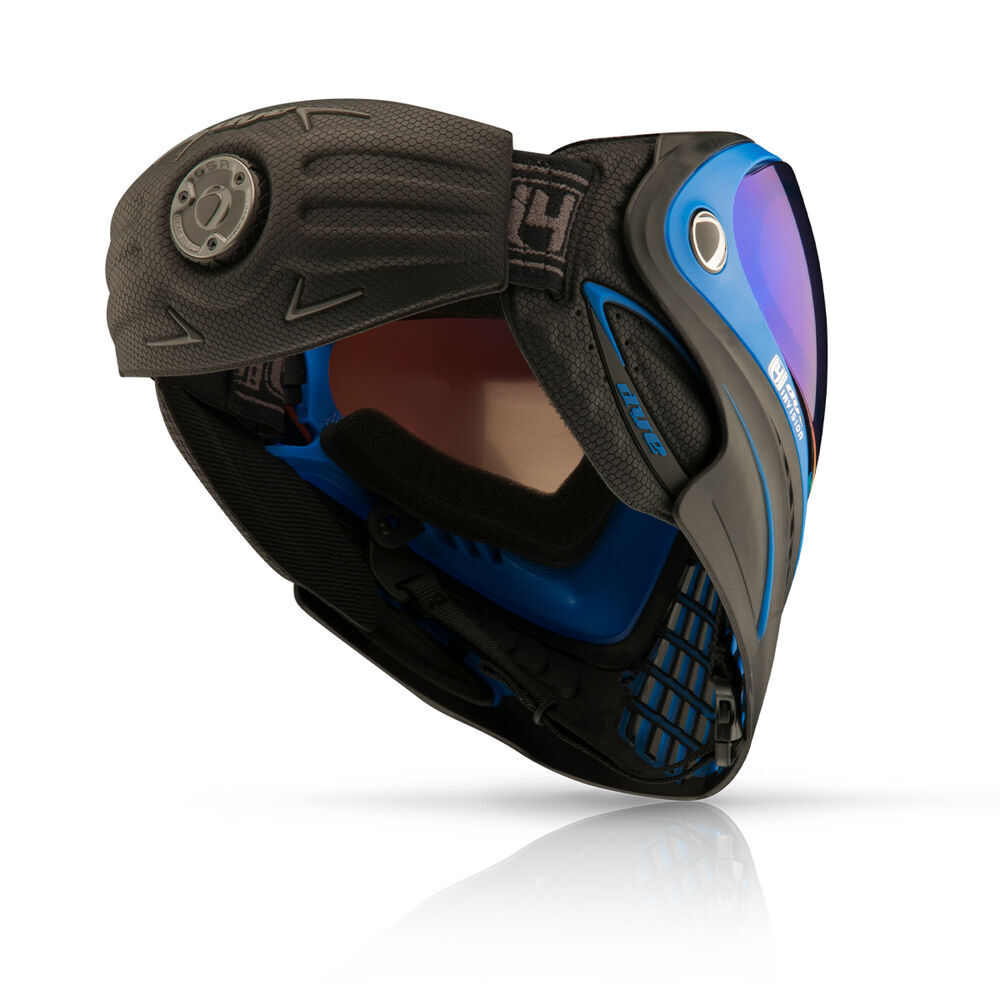 Dye i4 PRO Paintballmaske mit Thermalglas Farbe SEATEC own Schwarz Blau Bild 3