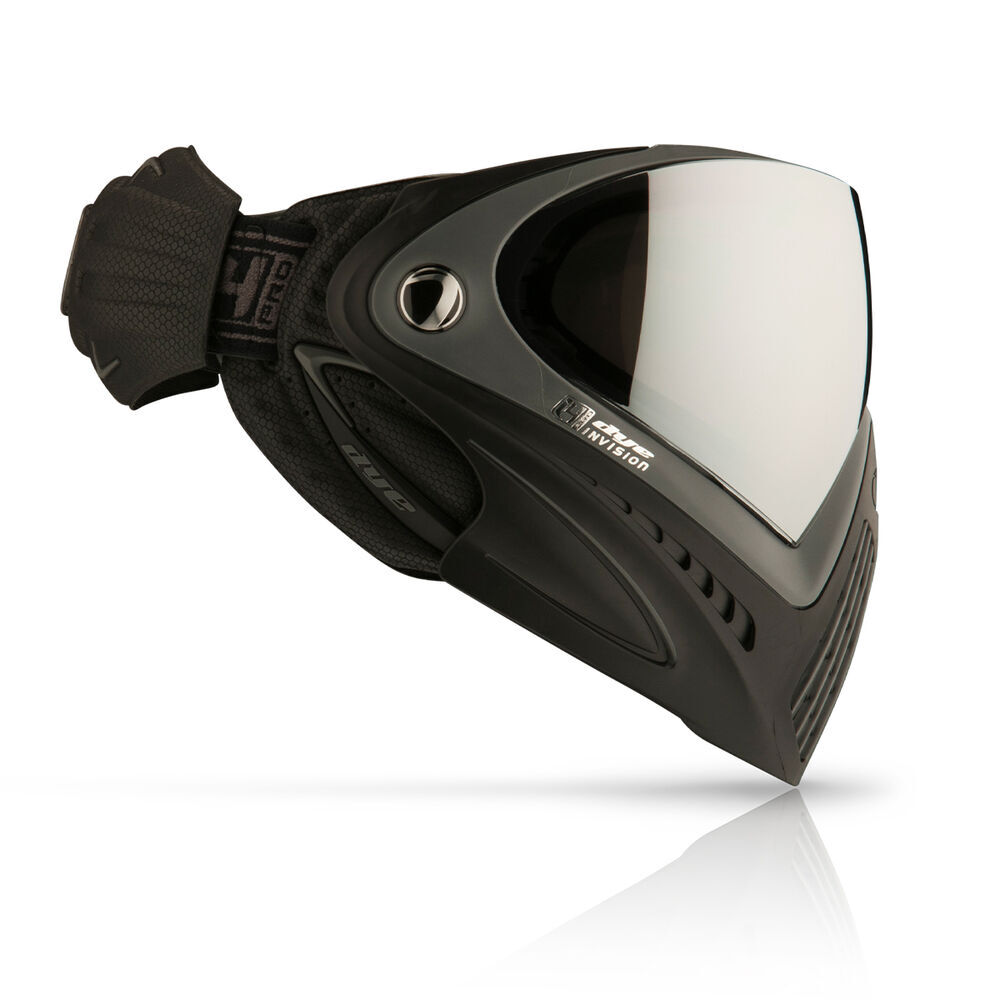 Dye i4 PRO Paintballmaske mit Thermalglas Farbe Shadow Schwarz Grau Bild 2