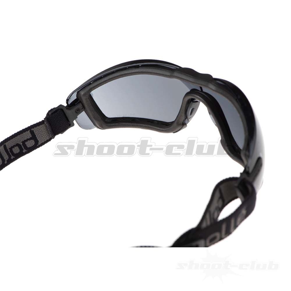 Bolle COBRA Schutzbrille Smoke Lens mit Strap Kopfband Bild 2