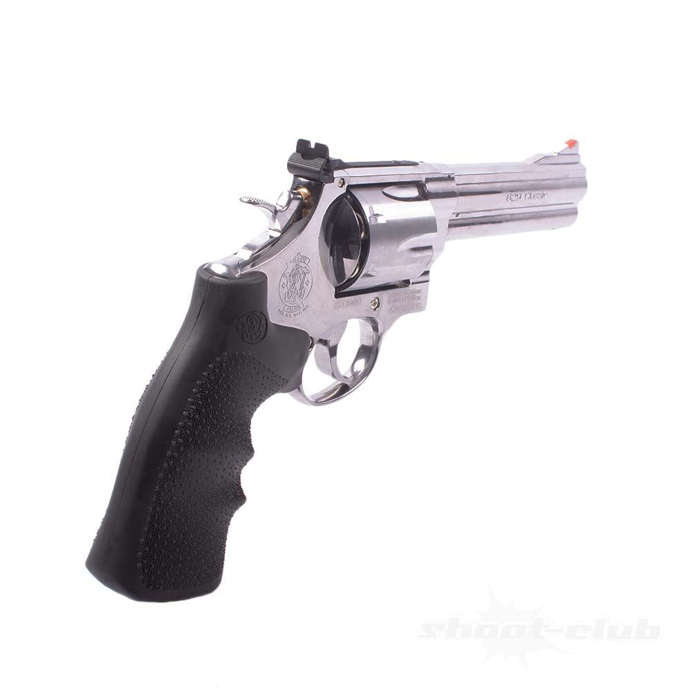 S&W 629 Co2 Revolver 5 Zoll Vollmetall 4,5mm Diabolos Steel Finish Bild 3