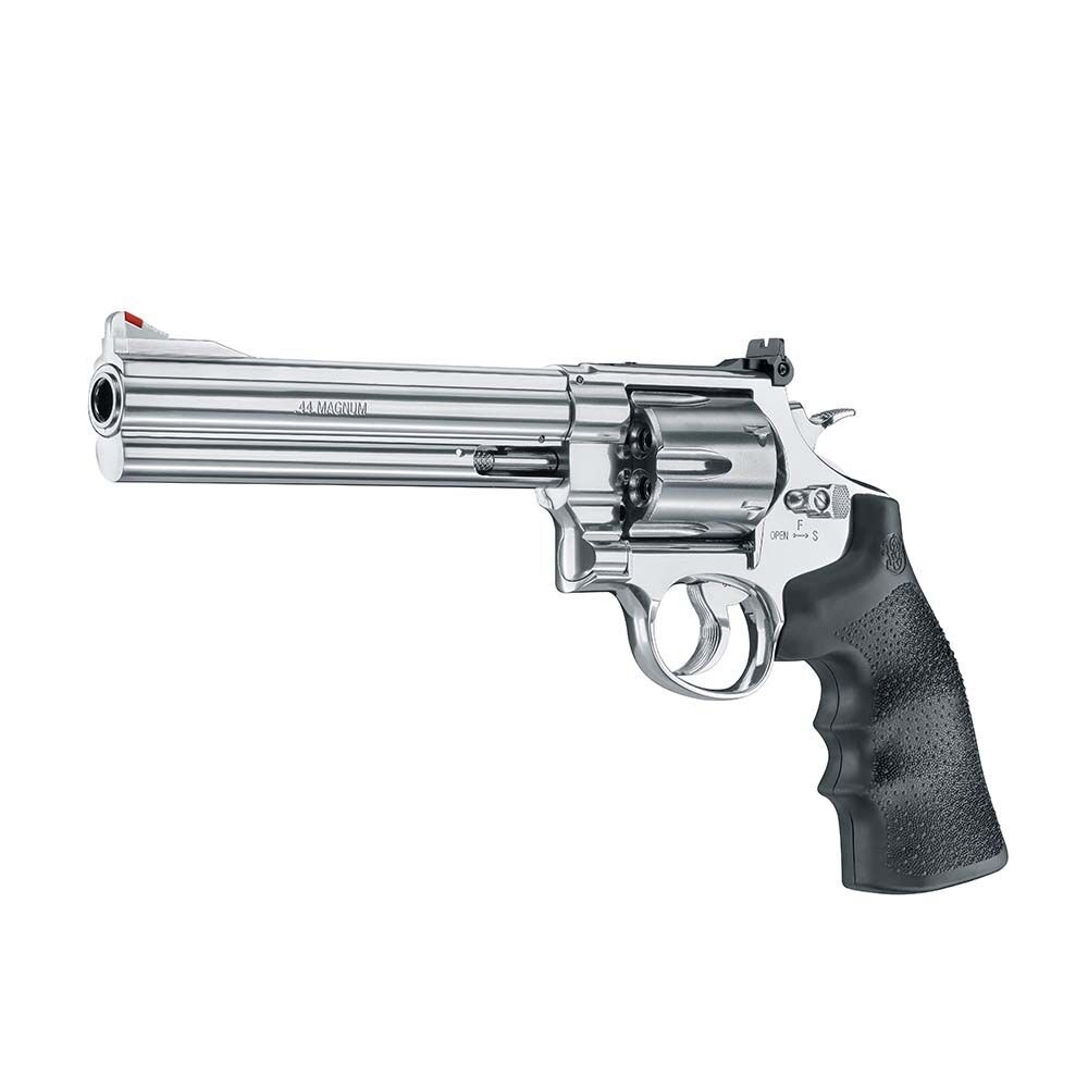 S&W 629 Co2 Revolver 6,5 Zoll Vollmetall 4,5mm Diabolos Steel Finish Bild 3