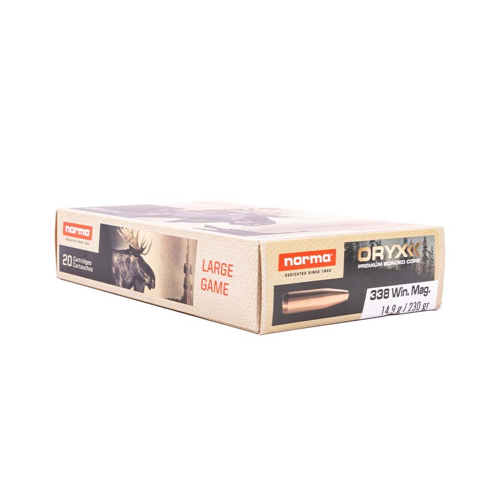 Norma Oryx Bonded Bchsenpatronen 14,9 g / 230 grs .338 WinMag Bild 2
