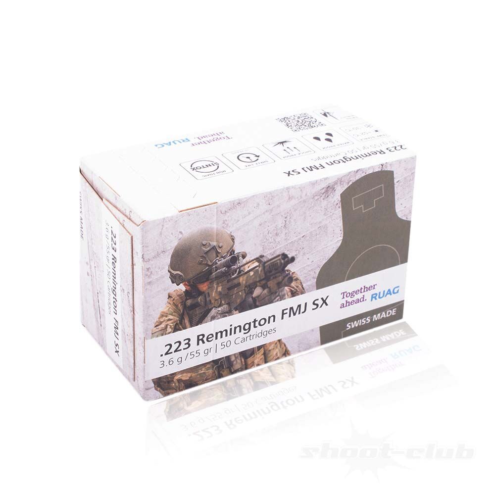 Swiss P FMJ SX Schadstoffarm .223Rem Bchsenpatronen Bild 3