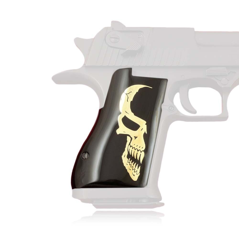 Desert Eagle Griff Acryl Skull Schwarz Bild 2