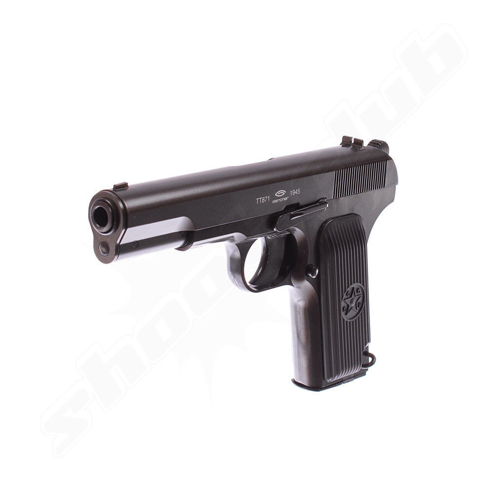 Gletcher TT33 A Softair vollmetall Pistole Co2 GBB 6 mm 3 Joule BK