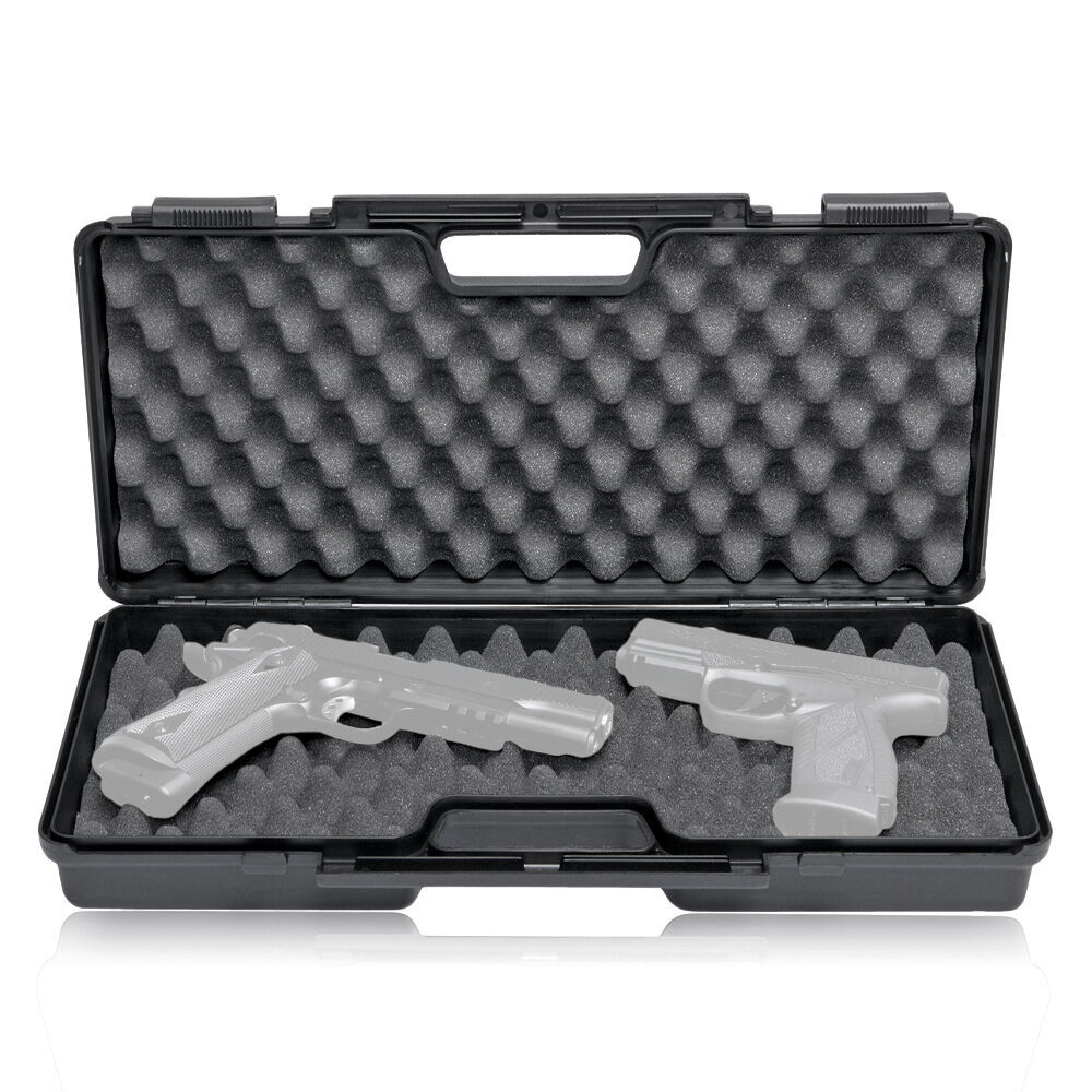 Pistolenkoffer groß aus schlagfestem Kunststoff - schwarz Bild 3