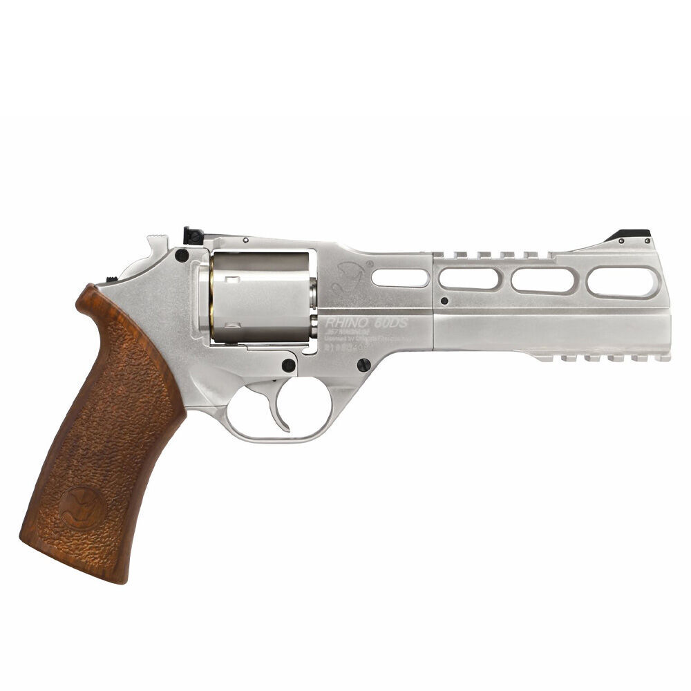 Chiappa Rhino 60DS Co2 Revolver NBB 4,5mm BB Nickel Holzoptik Bild 2