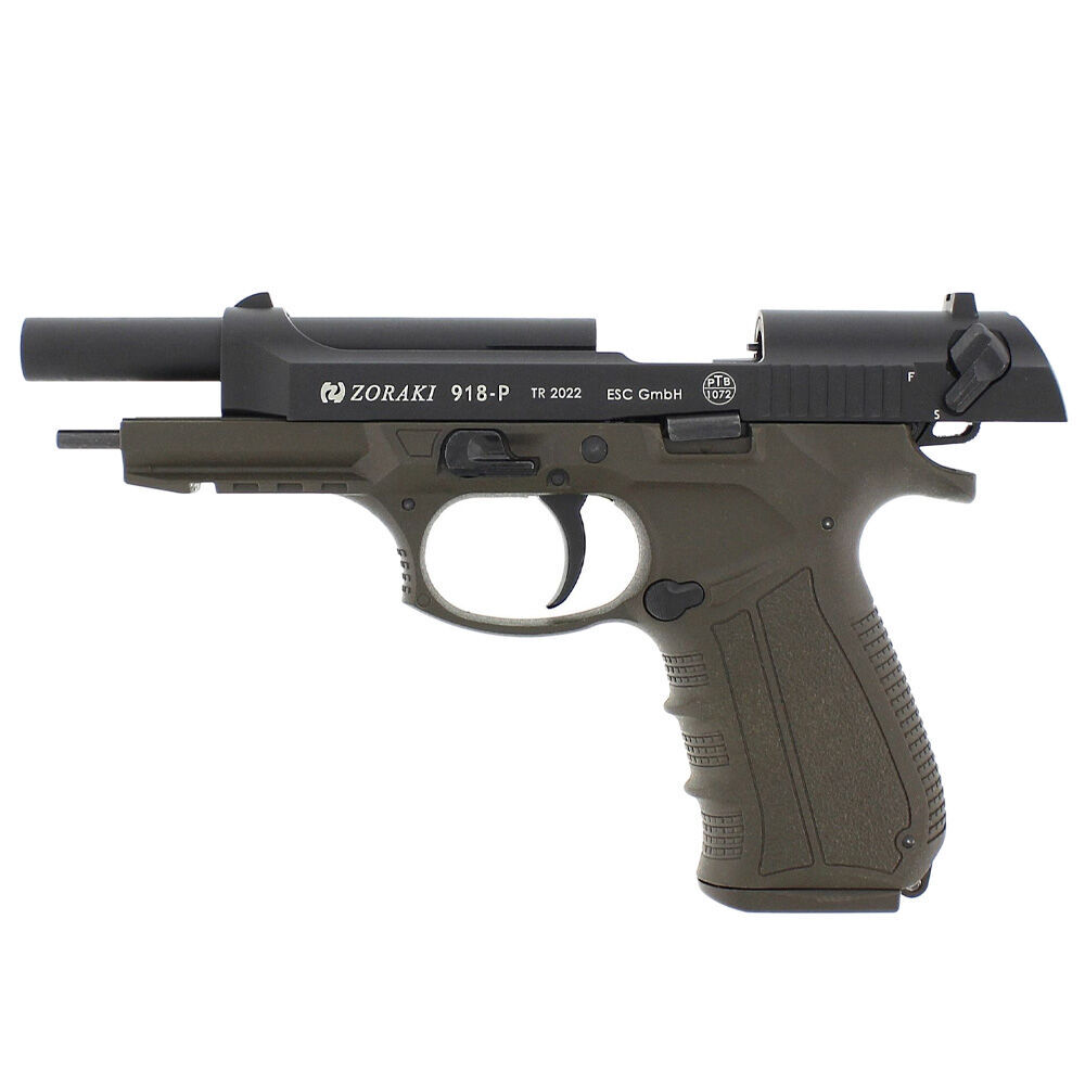 Zoraki 918-P ODG Schreckschusspistole Kaliber 9mm P.A.K. OD-Green Bild 3