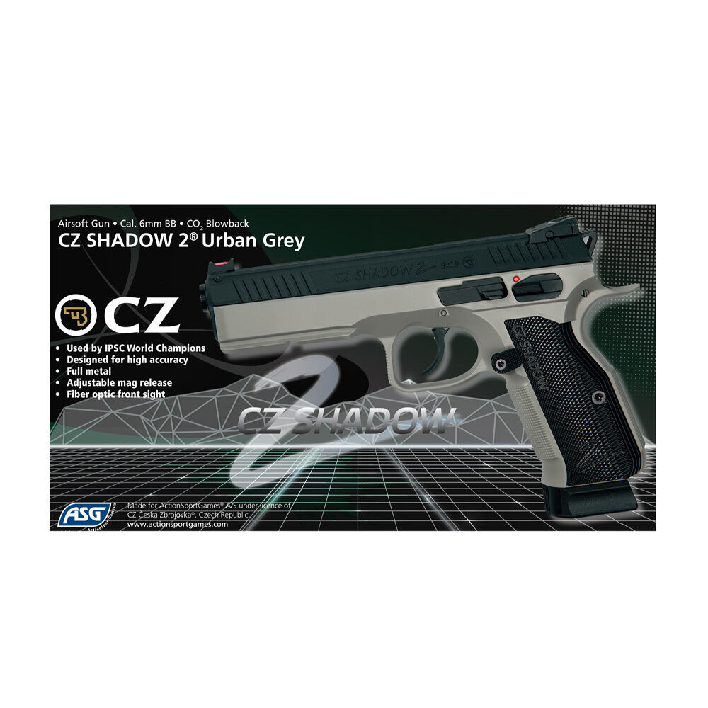 ASG CZ Shadow 2 Airsoftpistole CO2 Blow Back 6 mm BB Urban Grey Bild 4