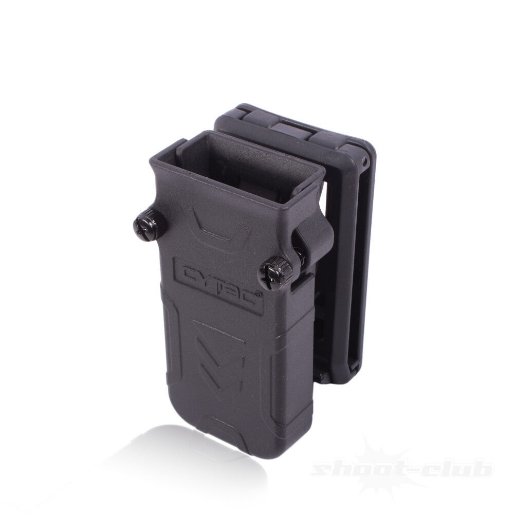 Cytac Universal Single Magazin Holster Belt Clip 9 mm, .40, .45 Schwarz Bild 3