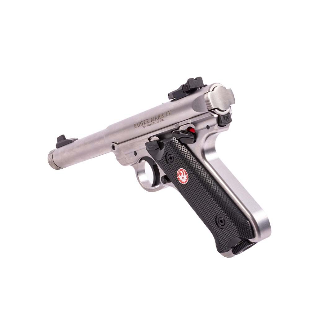 Ruger Mark 4 Target Pistole Stainless Threaded 5,5 Zoll .22 lr Bild 3