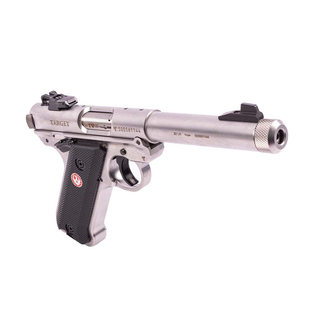 Ruger Mark 4 Target Pistole Stainless Threaded 5,5 Zoll .22 lr Bild 4