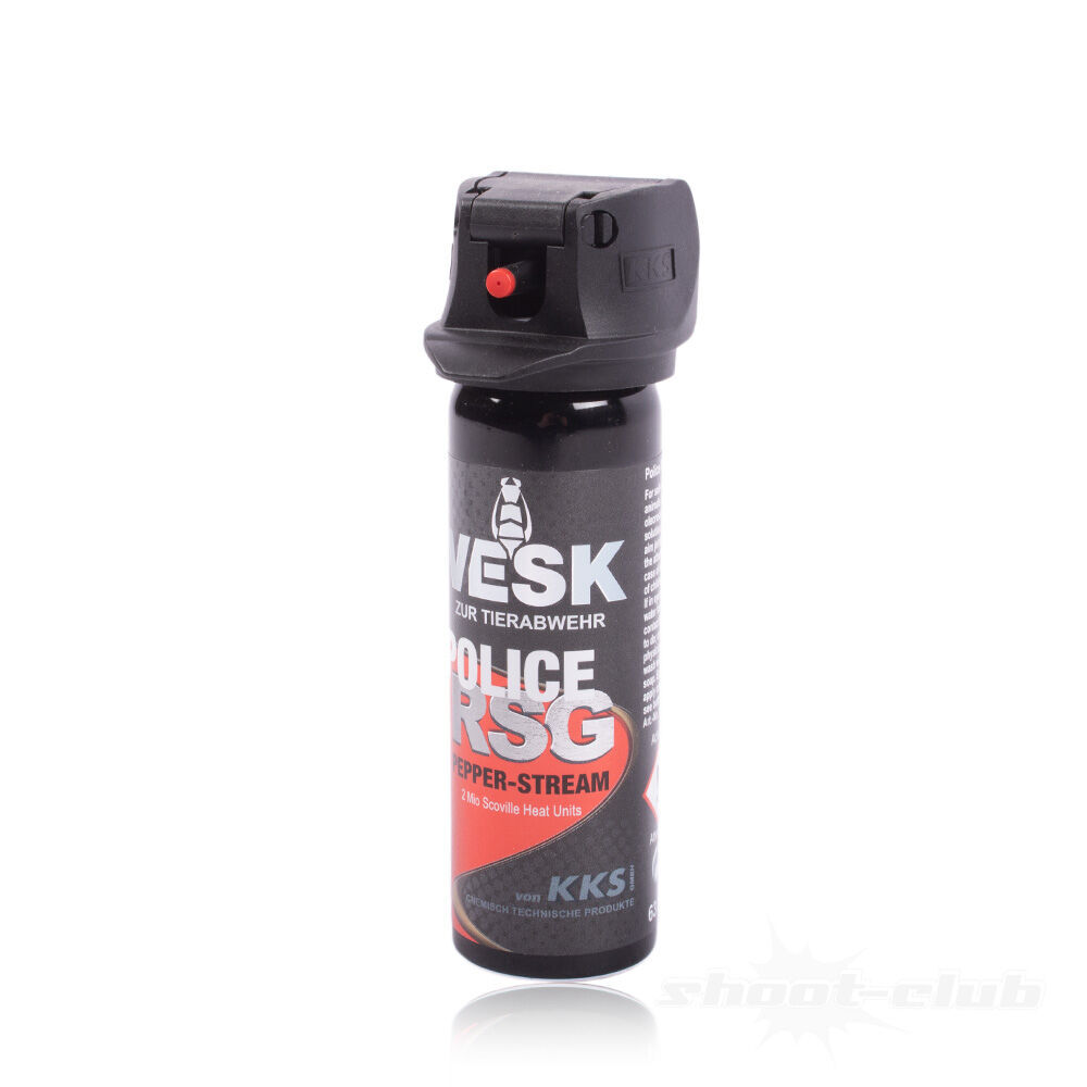 Vesk Police RSG Pfefferspray Pfeffer-Stream Weitstrahl 63 ml 2 Mio Scoville Bild 2