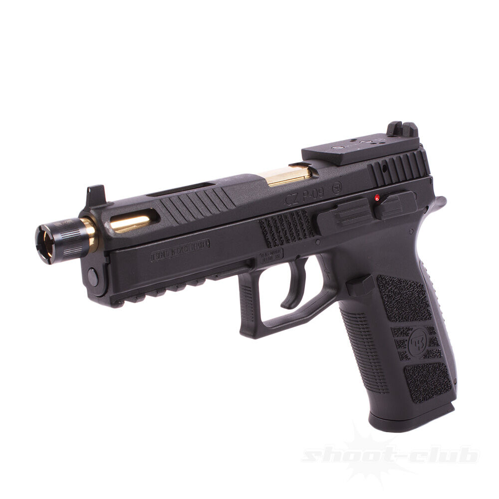 ASG CZ P-09 OR Co2 Airsoftpistole Blowback 6 mm BB Schwarz Bild 3