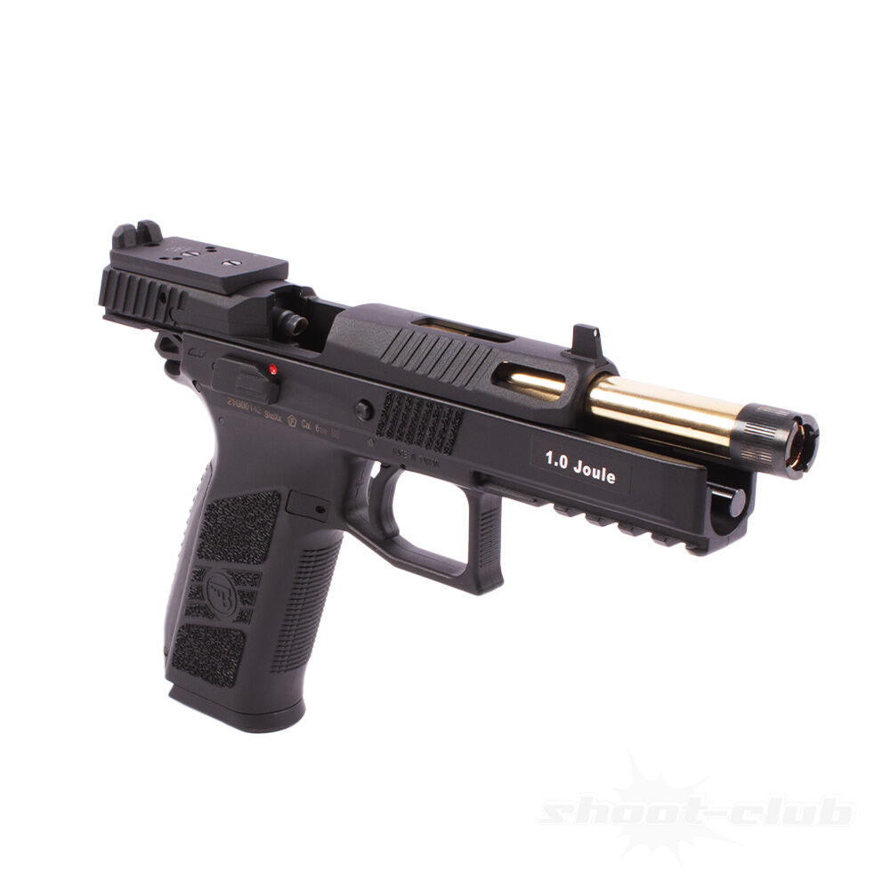 ASG CZ P-09 OR Co2 Airsoftpistole Blowback 6 mm BB Schwarz Bild 4