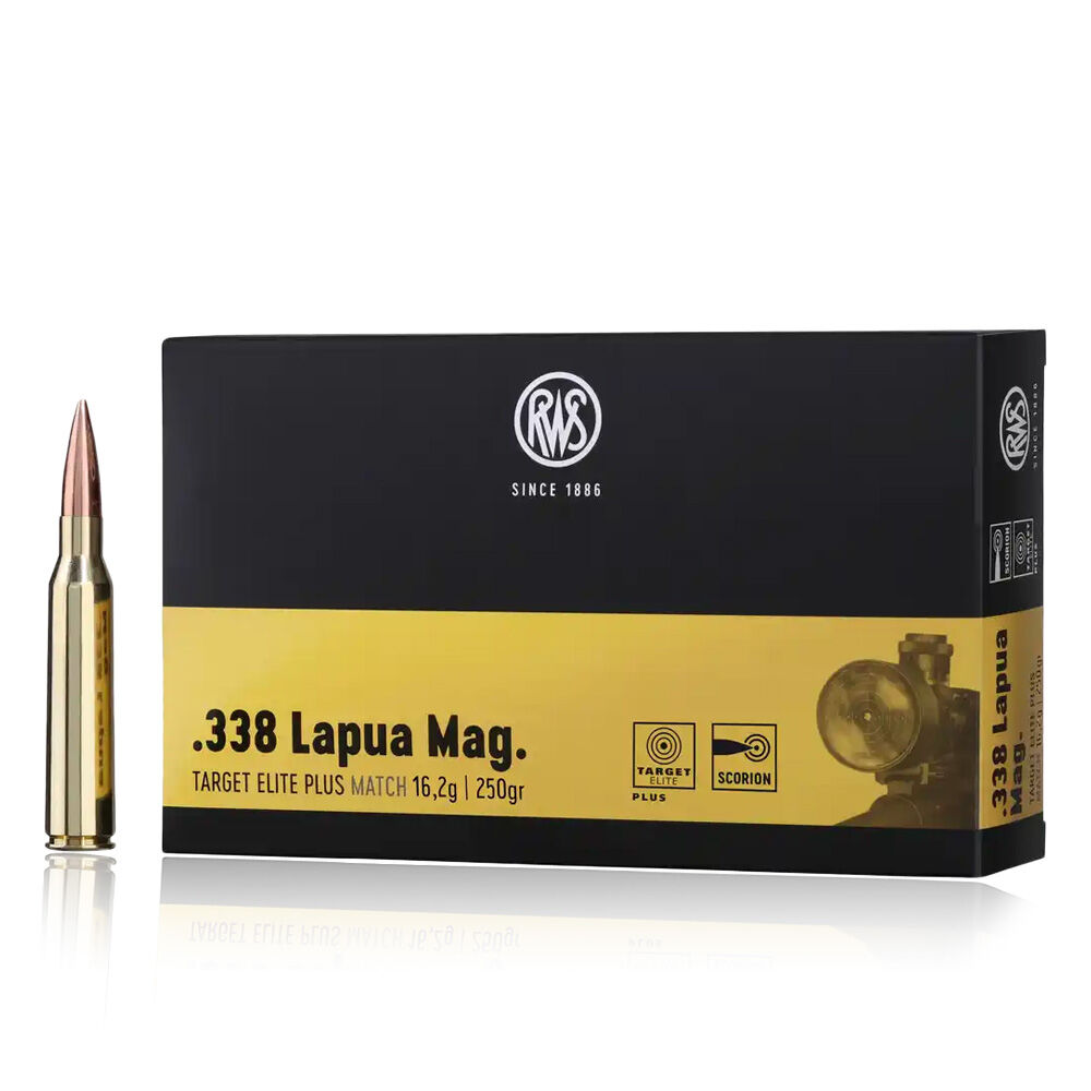 RWS Target Elite Plus Match Buechsenpatrone 250 grs .338 Lapua Magnum Bild 2