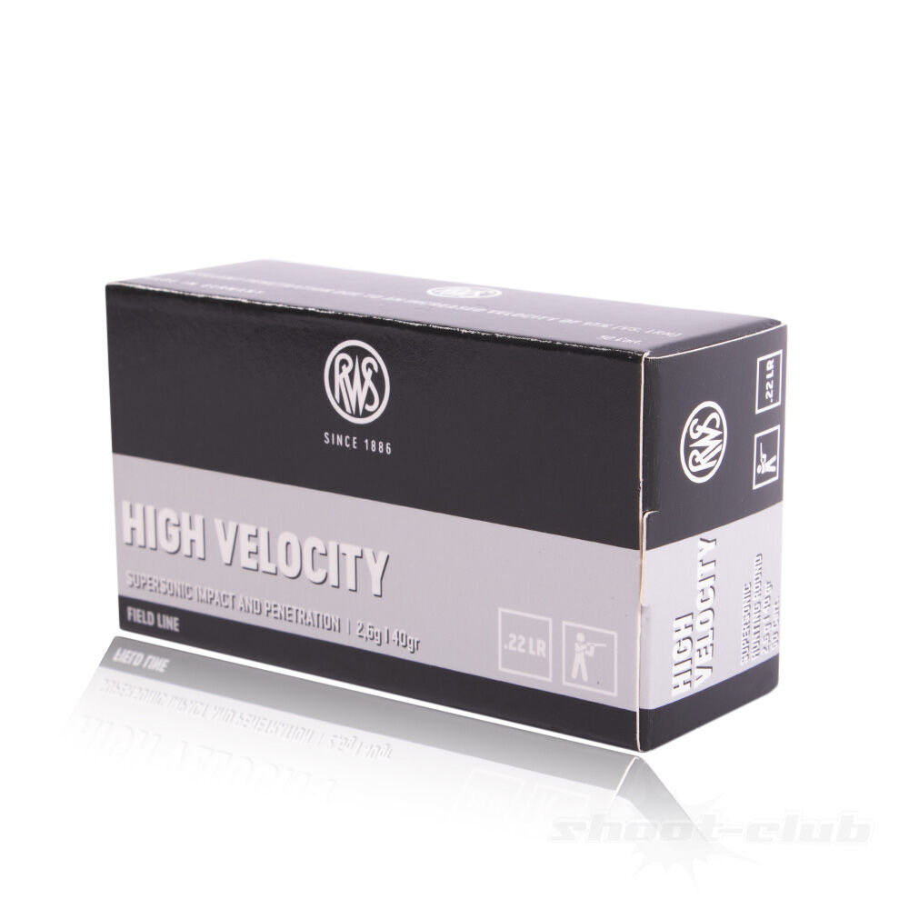 RWS High Velocity .22 lfB 2,6g / 40grs KK Munition Bild 2