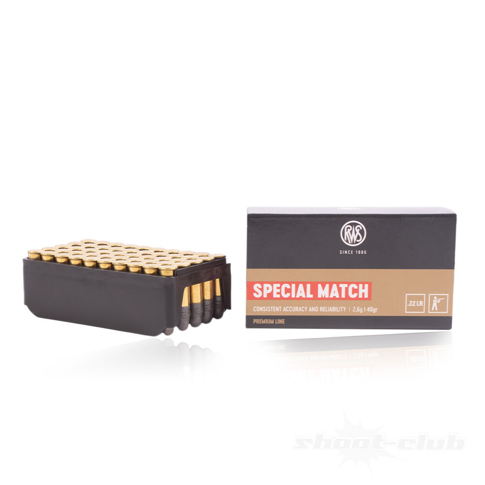 RWS Special Match Patronen .22lr 2,6g 40 grs 50 Schuss Bild 2