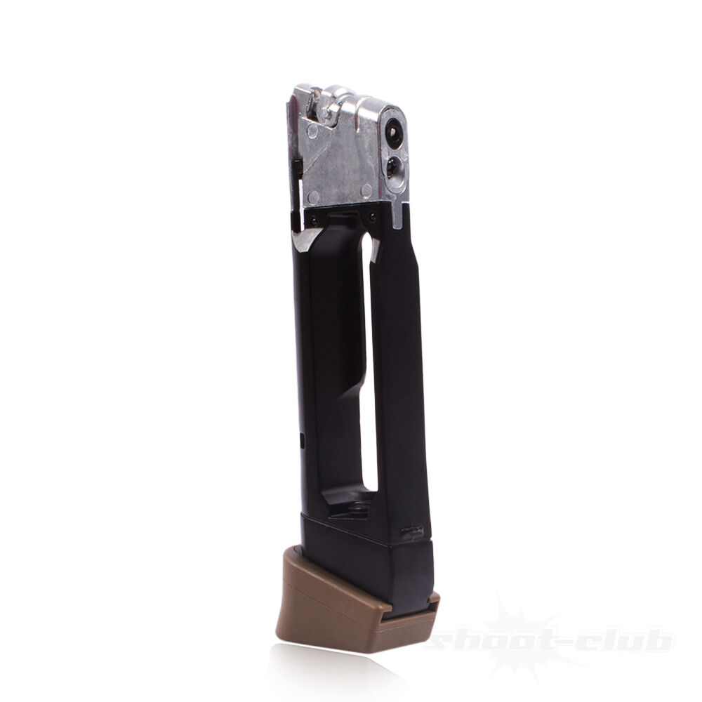 Glock 19X Co2 Magazin 6 mm BB 14 Schuss Coyote Bild 4