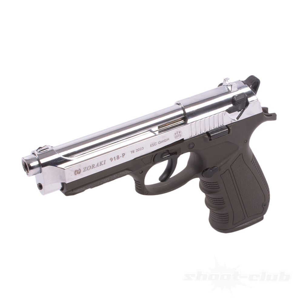 Zoraki 918-P Chrom ODG Schreckschusspistole 9mm P.A.K. Sondermodell Bild 3