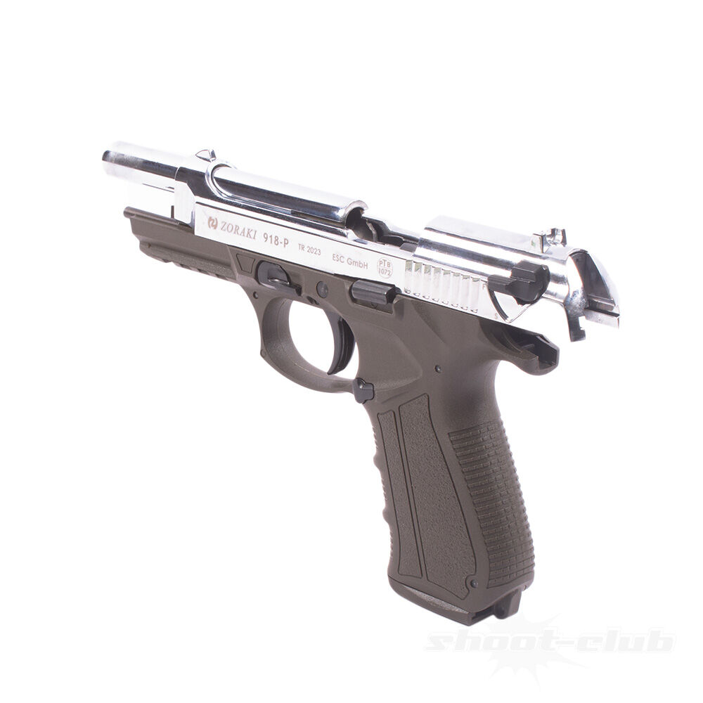 Zoraki 918-P Chrom ODG Schreckschusspistole 9mm P.A.K. Sondermodell Bild 5