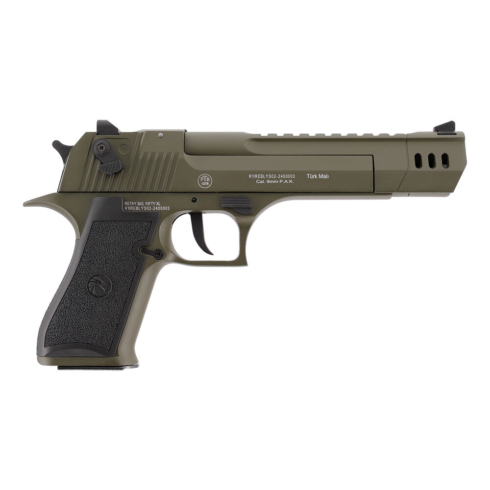 Retay Big Fifty XL Oliv Schreckschusspistole 9mm P.A.K. Bild 2