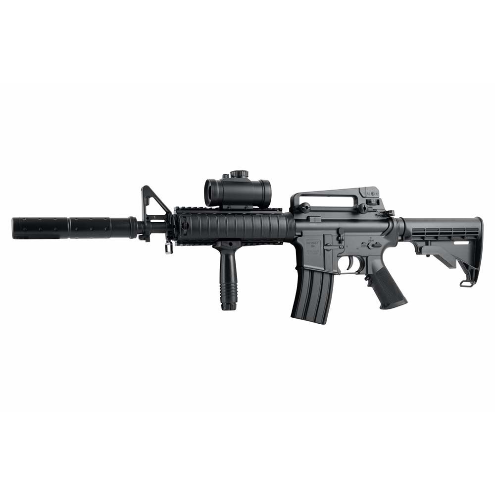 Airmax M4 AEG Airsoft Gewehr 6mm BB Schwarz Bild 3