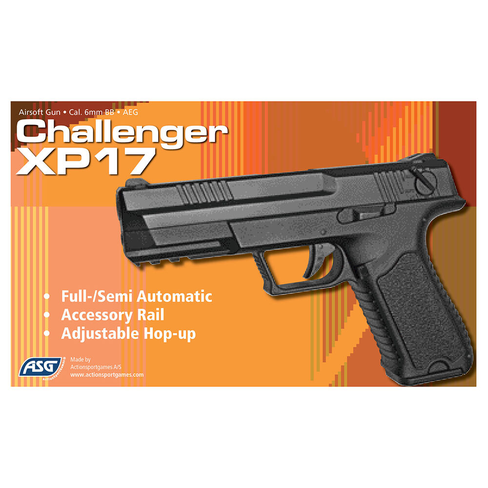 ASG Challenger XP17 AEP Airsoft Pistole 6mm BB Schwarz Bild 2