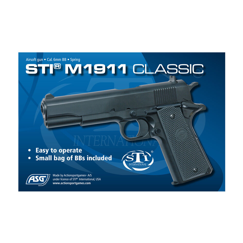 STI M1911 Classic Airsoft Pistole Federdruck 6mm BB schwarz Bild 4