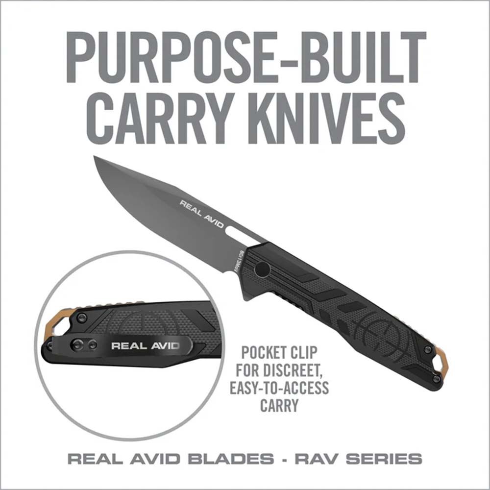 Real Avid RAV-7 Assisted Opener Messer Klappmesser G10 Griff Titan Finish Bild 3